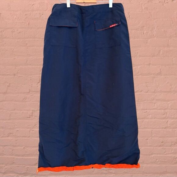 90s vintage maxi raver skirt parachute cargo nylon - Picture 5 of 14